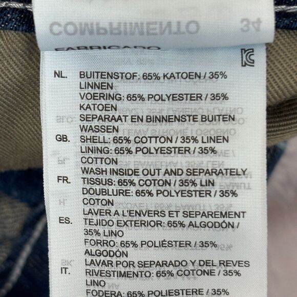 G-Star Raw Men 5620 3D Low Tapered Jeans Size 36x34 Blue Denim Italy D051 -20 - Picture 12 of 16